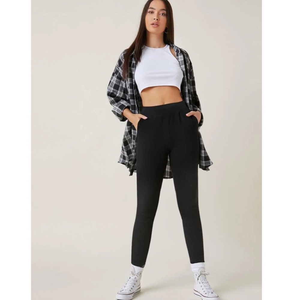 SHEIN skinny pants with pockets
